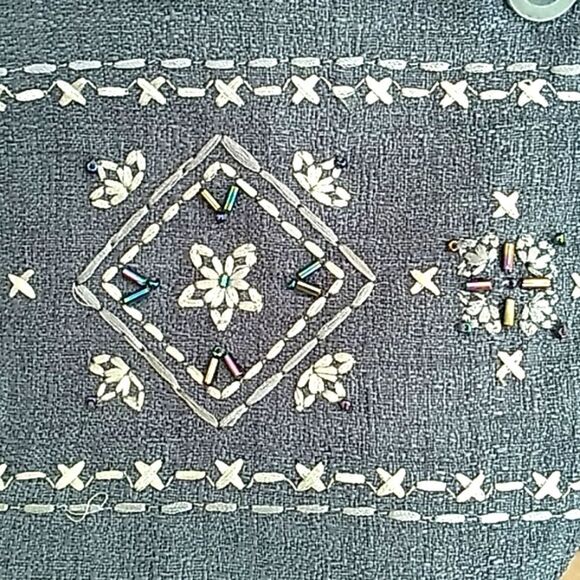 Alfred Dunner Slate Blue Button Up Blouse. Size 18 NWT - Picture 4 of 10